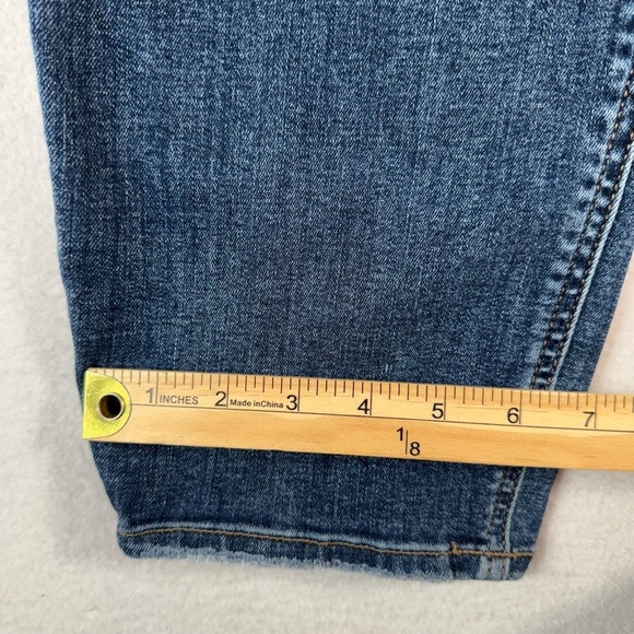 Silver Jeans Womens 18 Blue Boyfriend Straight Mid Rise Medium Wash Stretch - Picture 11 of 11